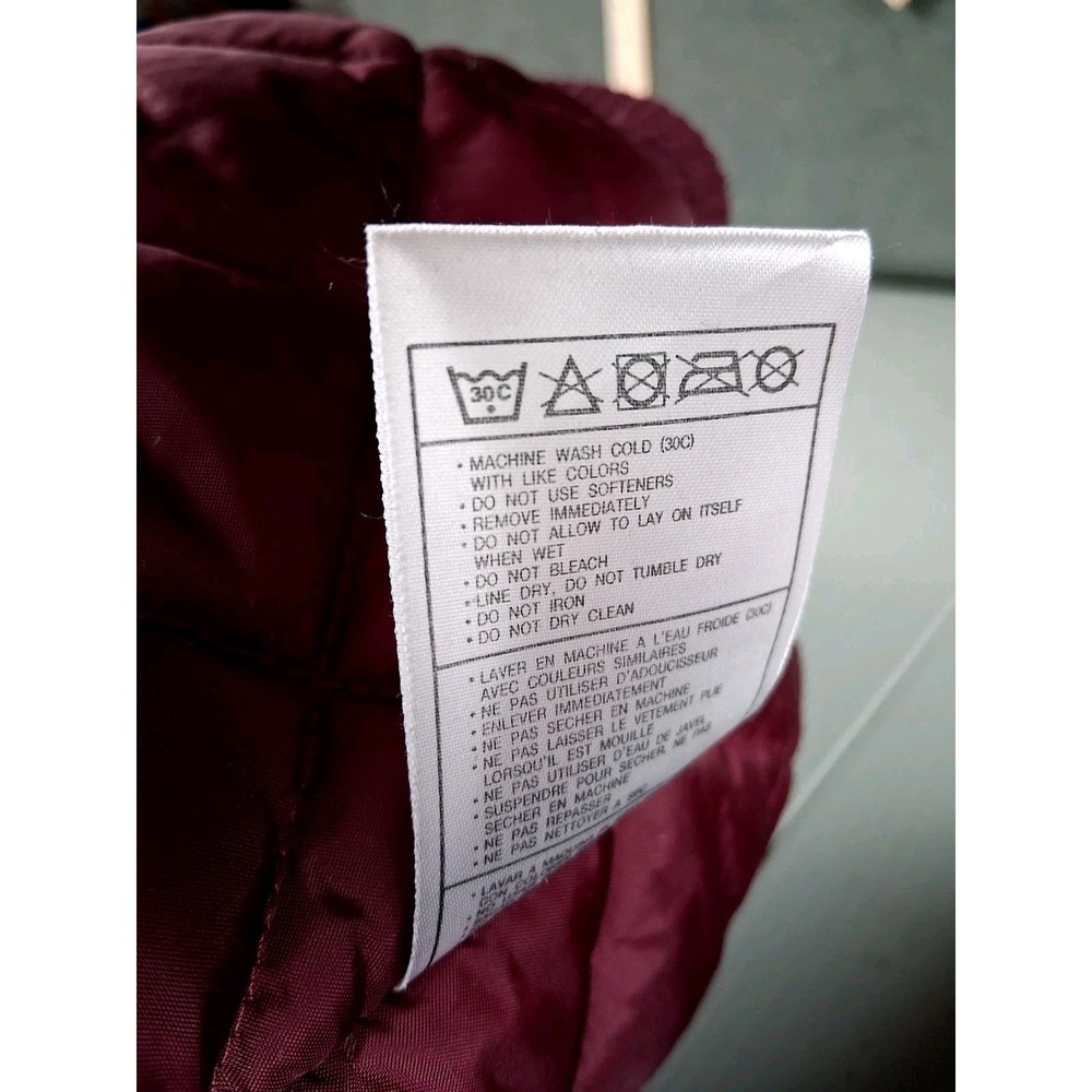 Vintage Nike Virginia Tech Puffer Jacket Mens L Maroon Team Issue Collage Y2K - Picture 10 of 11